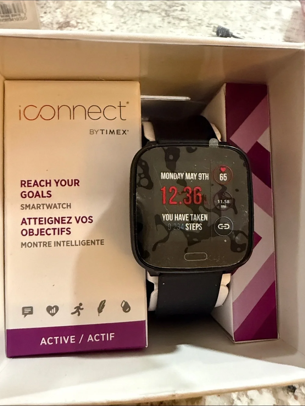Ladies Timex iConnect Active Smartwatch Black